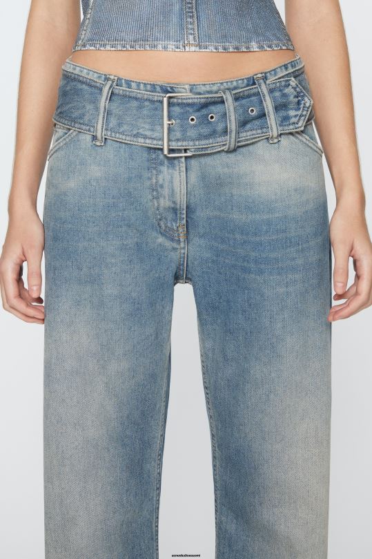 Acne Studios vaatteet keski sininen 0VF2B290 vyöfarkut - rento istuvuus