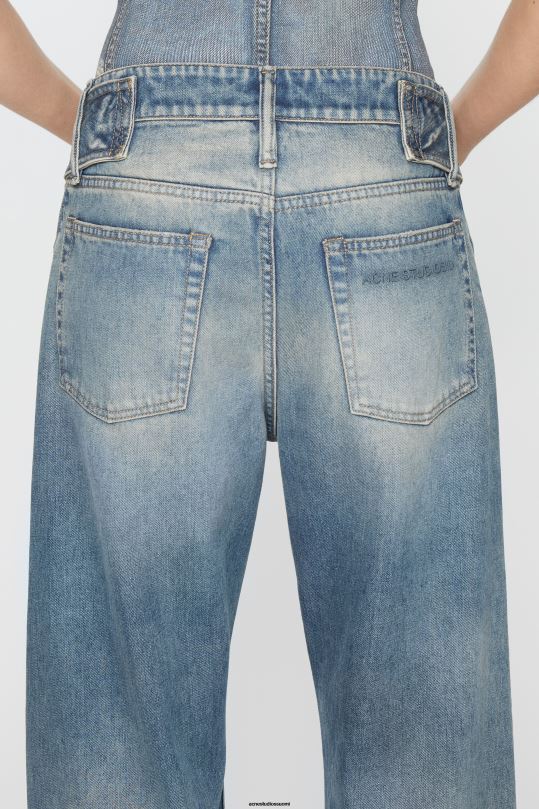 Acne Studios vaatteet keski sininen 0VF2B290 vyöfarkut - rento istuvuus