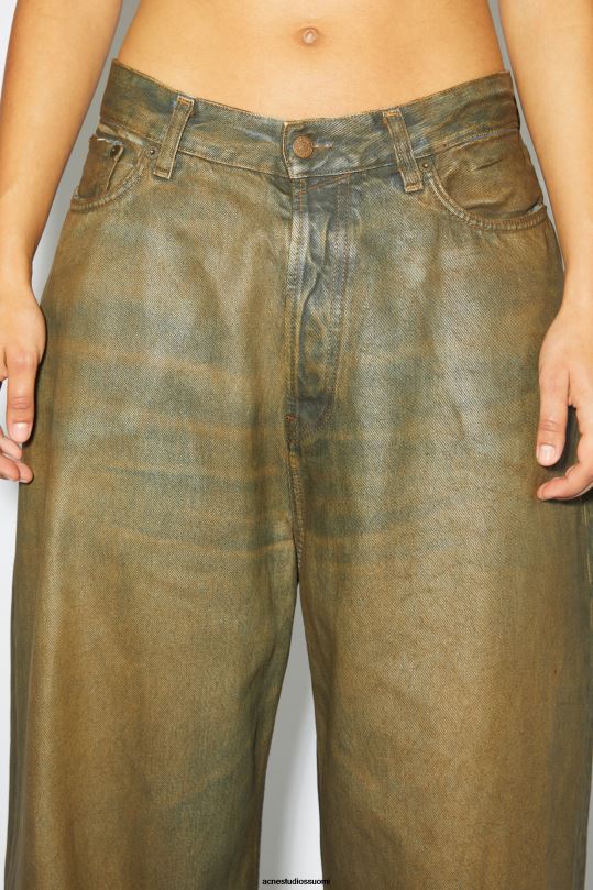 Acne Studios vaatteet keski sininen 0VF2B438 super baggy fit farkut - 2023 unisex