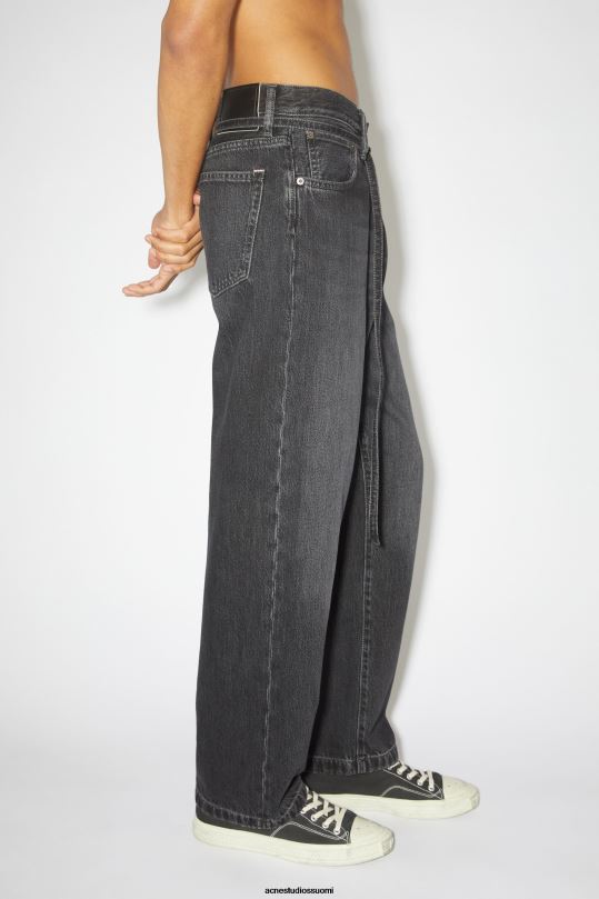 Acne Studios vaatteet musta 0VF2B1149 löysät farkut - 1991 toj unisex