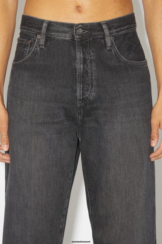 Acne Studios vaatteet musta 0VF2B1149 löysät farkut - 1991 toj unisex