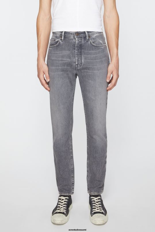 Acne Studios vaatteet musta 0VF2B1154 slim fit farkut - river