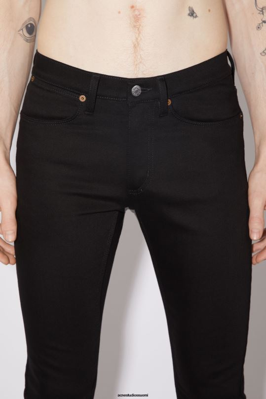 Acne Studios vaatteet musta 0VF2B1208 slim fit farkut - max