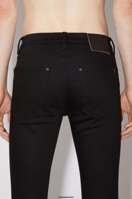 Acne Studios vaatteet musta 0VF2B1208 slim fit farkut - max