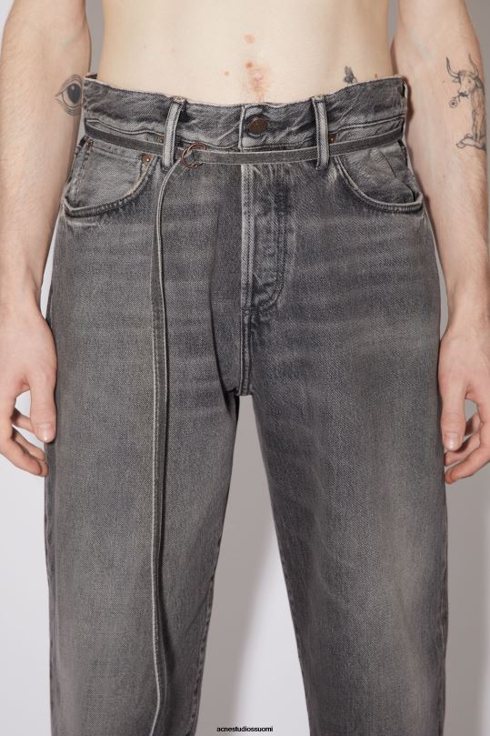 Acne Studios vaatteet musta 0VF2B1209 löysät farkut - 1991 toj unisex
