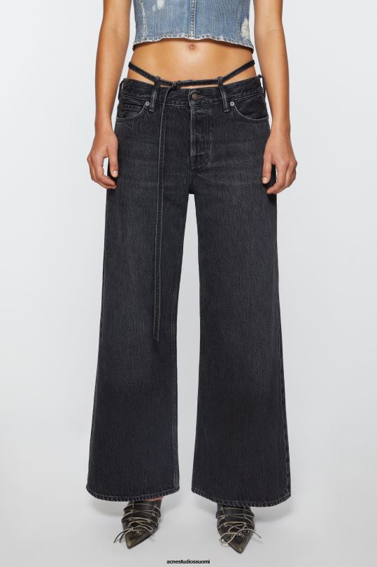 Acne Studios vaatteet musta 0VF2B218 tavalliset farkut - 2004