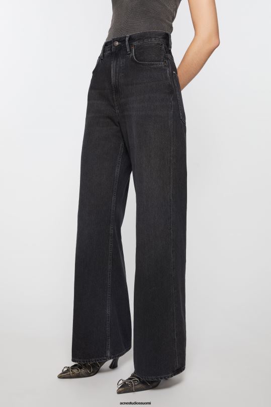 Acne Studios vaatteet musta 0VF2B227 rennon mallin farkut - 2022f