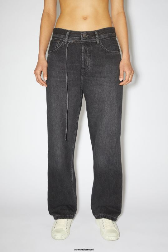 Acne Studios vaatteet musta 0VF2B400 löysät farkut - 1991 toj unisex