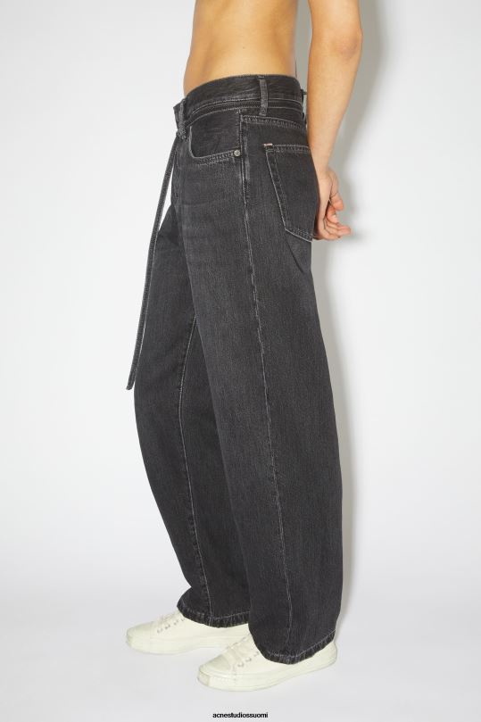 Acne Studios vaatteet musta 0VF2B400 löysät farkut - 1991 toj unisex