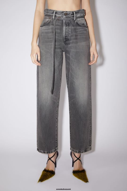 Acne Studios vaatteet musta 0VF2B439 löysät farkut - 1991 toj unisex