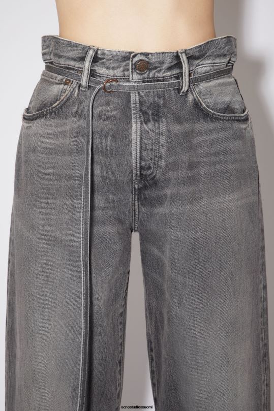 Acne Studios vaatteet musta 0VF2B439 löysät farkut - 1991 toj unisex