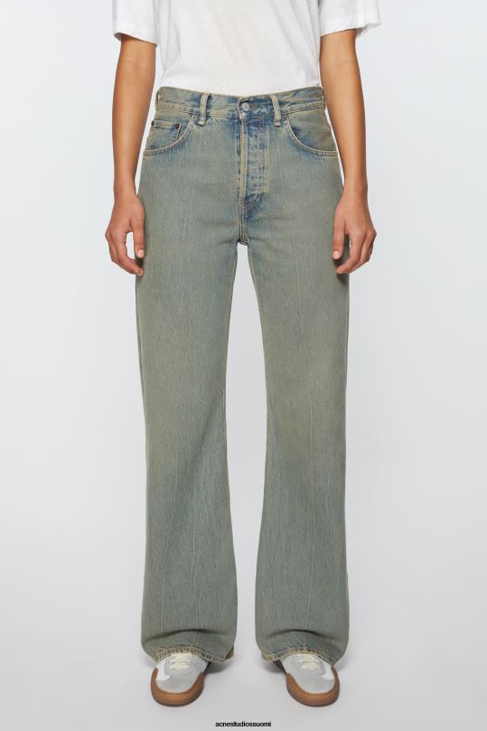 Acne Studios vaatteet sininen/beige 0VF2B223 löysät farkut - 2021f
