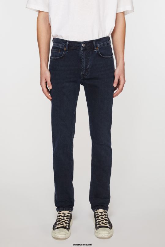 Acne Studios vaatteet sininen musta 0VF2B1202 skinny fit farkut - pohjois
