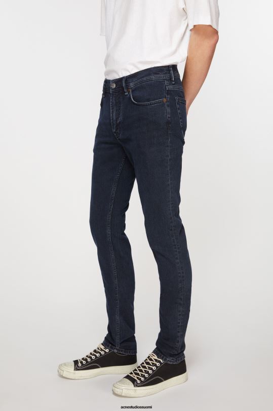 Acne Studios vaatteet sininen musta 0VF2B1202 skinny fit farkut - pohjois