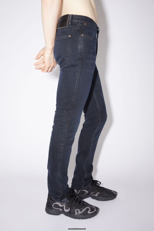 Acne Studios vaatteet sininen musta 0VF2B1211 slim fit farkut - max