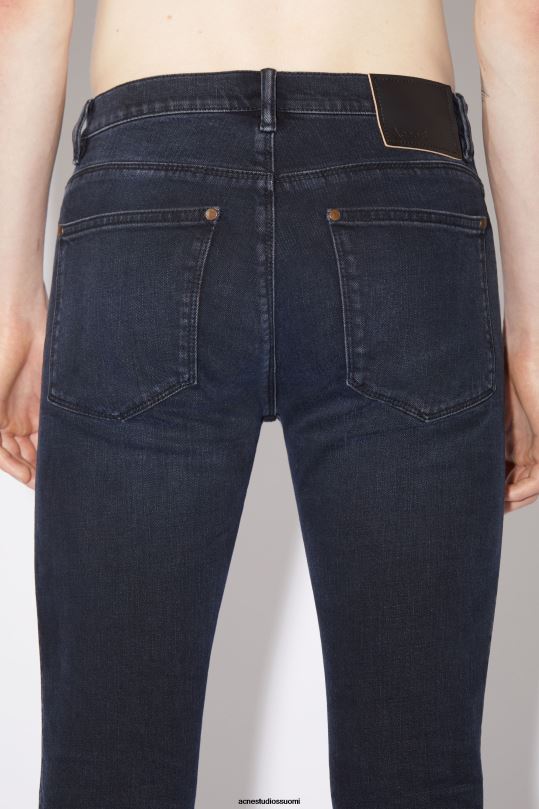 Acne Studios vaatteet sininen musta 0VF2B1211 slim fit farkut - max