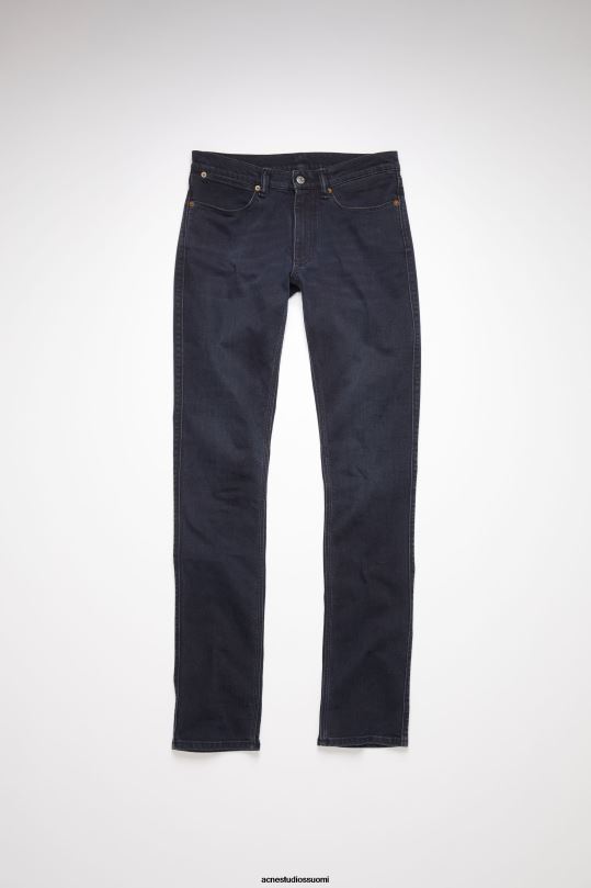 Acne Studios vaatteet sininen musta 0VF2B1211 slim fit farkut - max