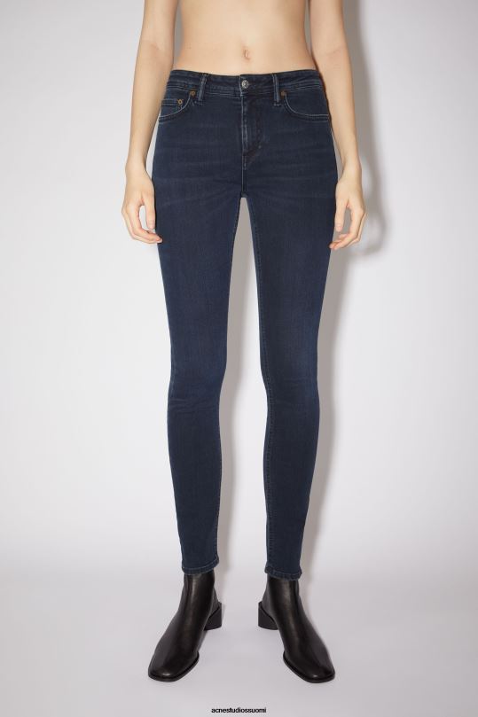 Acne Studios vaatteet sininen musta 0VF2B245 skinny fit farkut - kiivetä