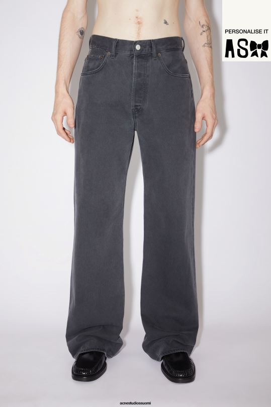 Acne Studios vaatteet tummanharmaa 0VF2B1156 löysät farkut - 2021m