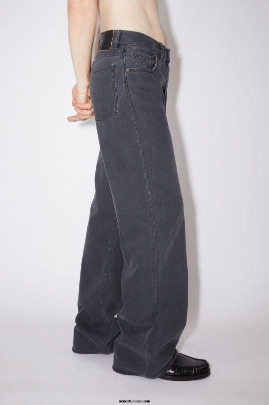 Acne Studios vaatteet tummanharmaa 0VF2B1156 löysät farkut - 2021m