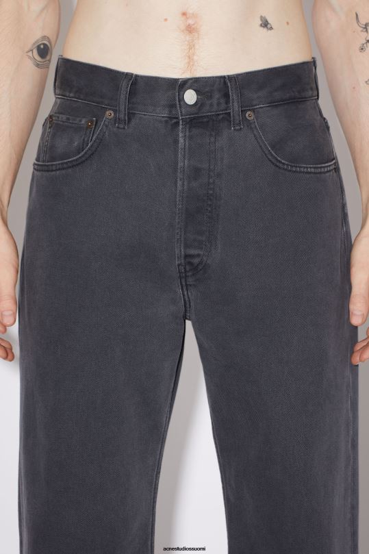 Acne Studios vaatteet tummanharmaa 0VF2B1156 löysät farkut - 2021m