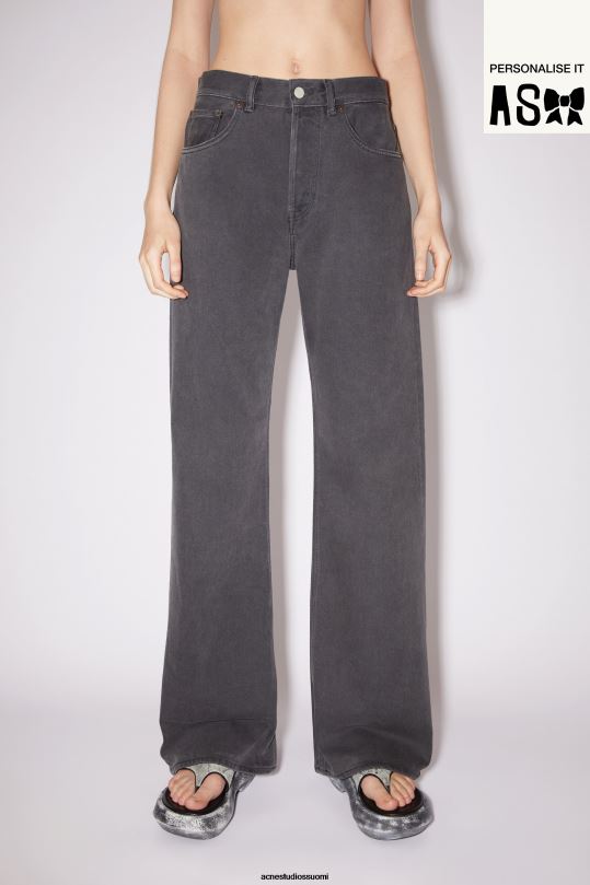 Acne Studios vaatteet tummanharmaa 0VF2B247 löysät farkut - 2021f