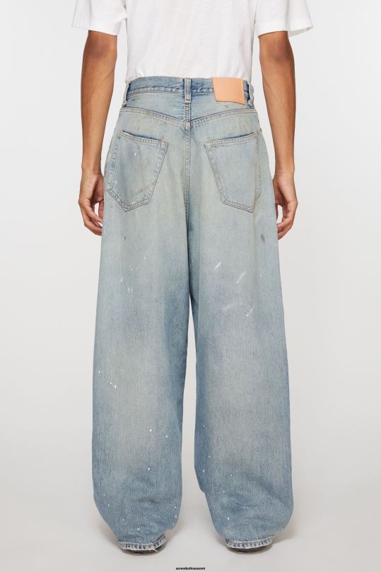 Acne Studios vaatteet vaaleansininen 0VF2B1105 super baggy fit farkut - 2023m