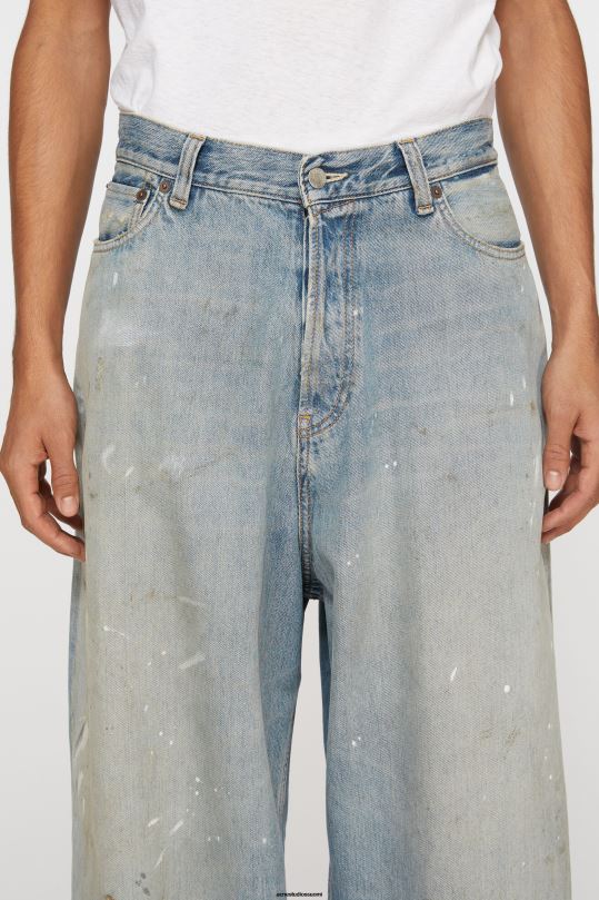Acne Studios vaatteet vaaleansininen 0VF2B1105 super baggy fit farkut - 2023m