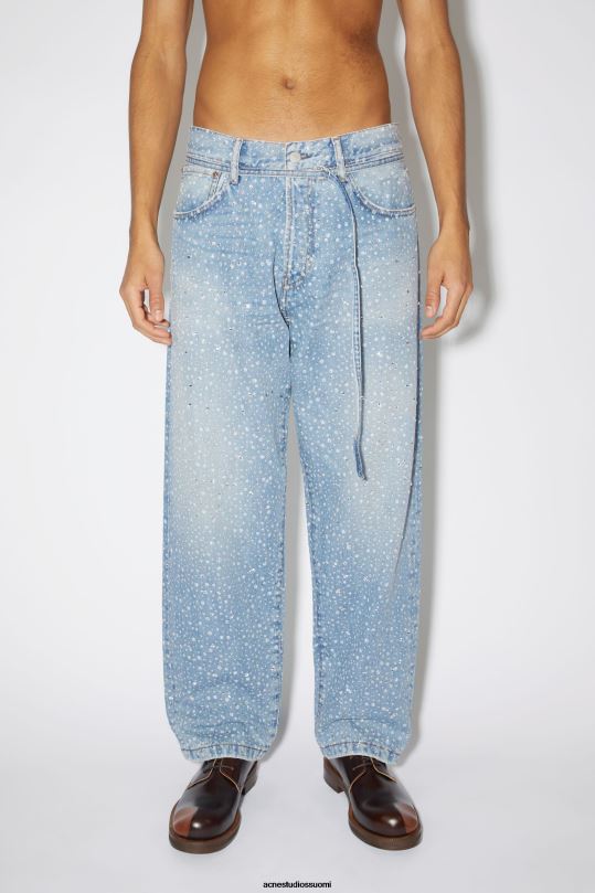 Acne Studios vaatteet vaaleansininen 0VF2B1168 löysät farkut - 1991 toj strassit