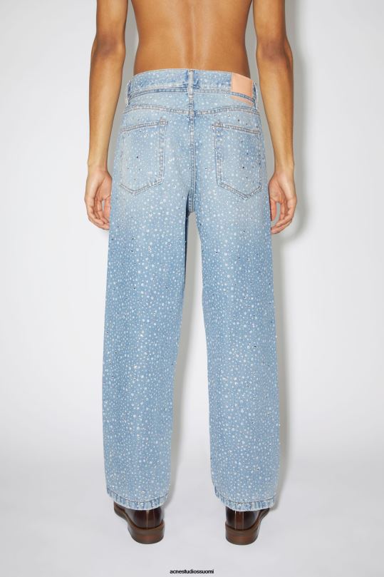 Acne Studios vaatteet vaaleansininen 0VF2B1168 löysät farkut - 1991 toj strassit