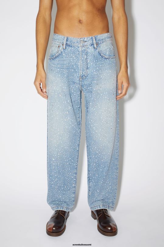 Acne Studios vaatteet vaaleansininen 0VF2B1168 löysät farkut - 1991 toj strassit