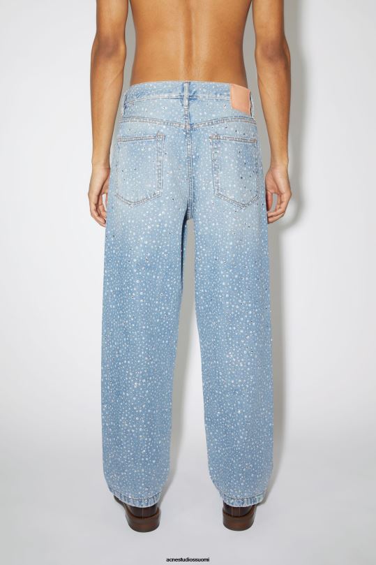 Acne Studios vaatteet vaaleansininen 0VF2B1168 löysät farkut - 1991 toj strassit