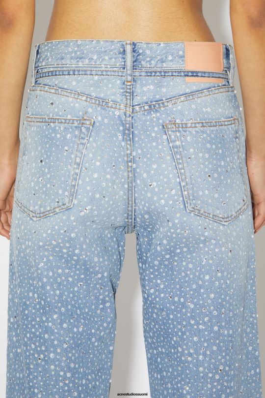 Acne Studios vaatteet vaaleansininen 0VF2B402 löysät farkut - 1991 toj strassit