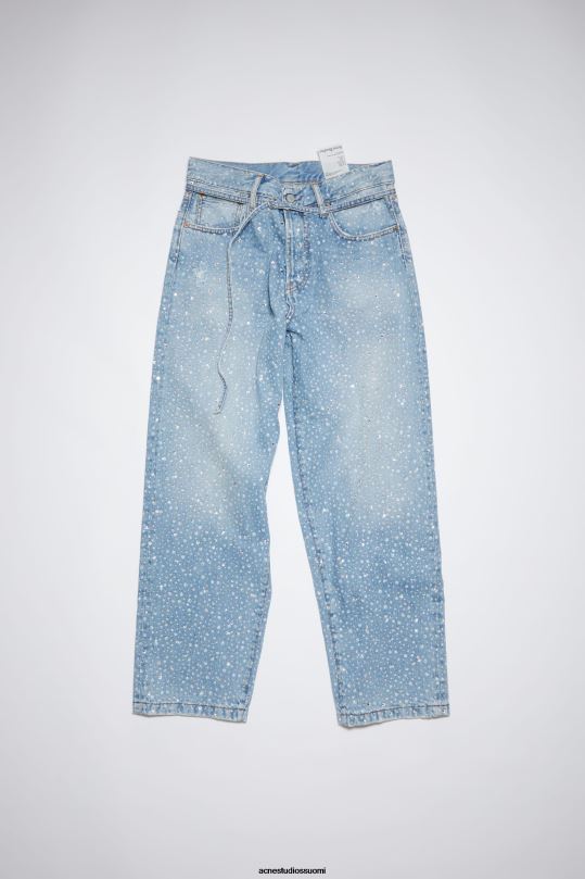 Acne Studios vaatteet vaaleansininen 0VF2B402 löysät farkut - 1991 toj strassit