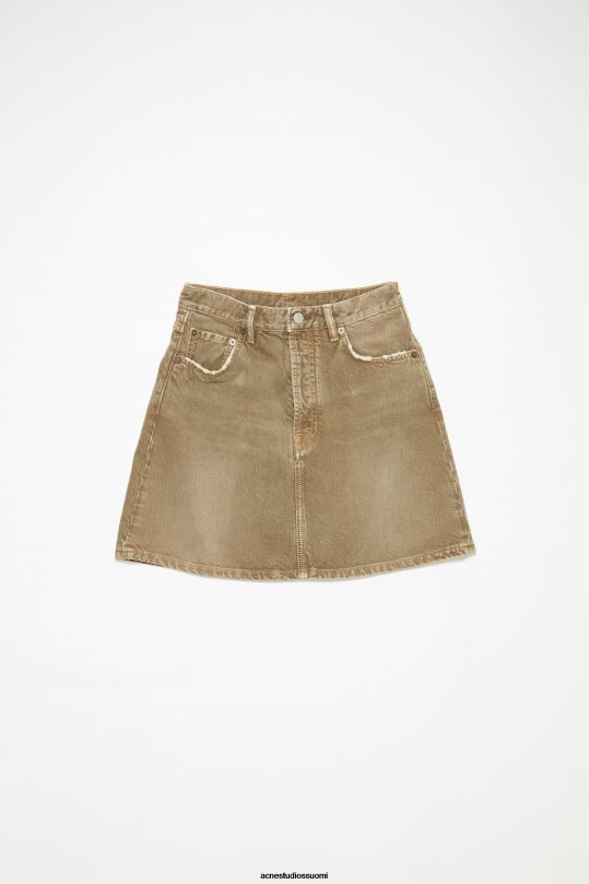 Acne Studios vaatteet beige 0VF2B351 denim minihame