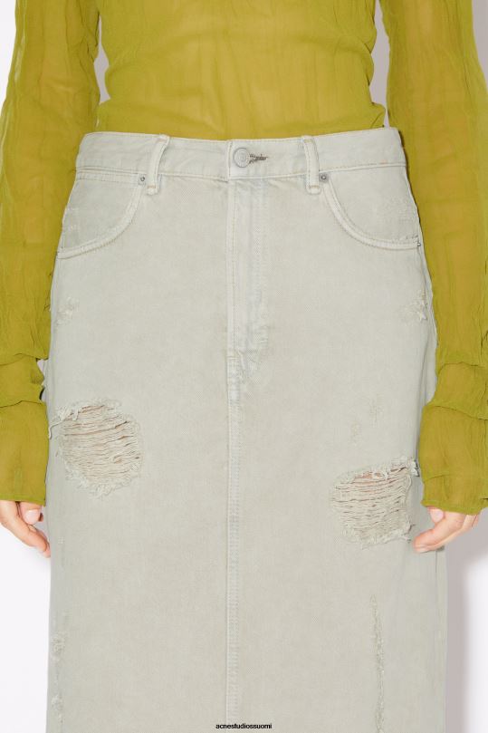 Acne Studios vaatteet beige/harmaa 0VF2B354 ahdistunut denimhame