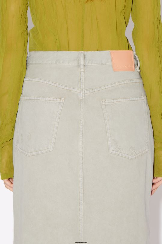 Acne Studios vaatteet beige/harmaa 0VF2B354 ahdistunut denimhame