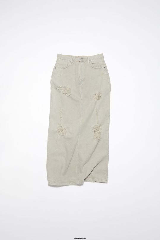 Acne Studios vaatteet beige/harmaa 0VF2B354 ahdistunut denimhame