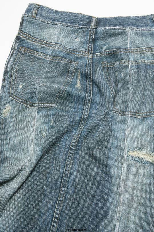 Acne Studios vaatteet denim sininen 0VF2B248 print hame