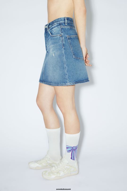 Acne Studios vaatteet keski sininen 0VF2B410 denim minihame