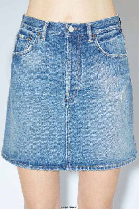 Acne Studios vaatteet keski sininen 0VF2B410 denim minihame
