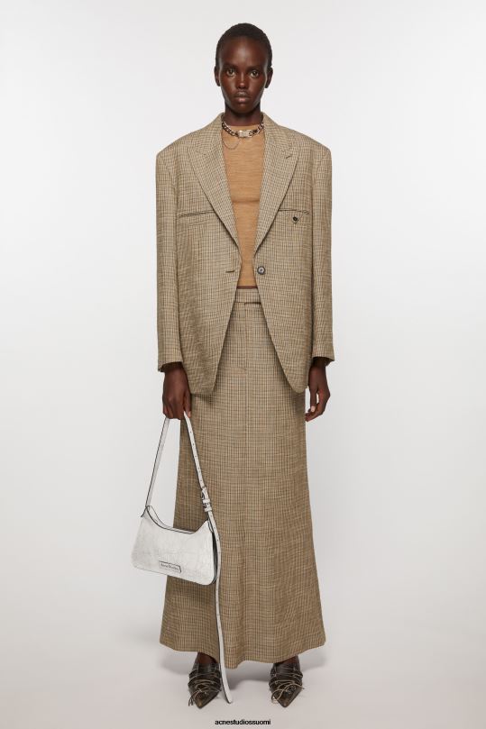 Acne Studios vaatteet moni ruskea 0VF2B263 räätälöity hame