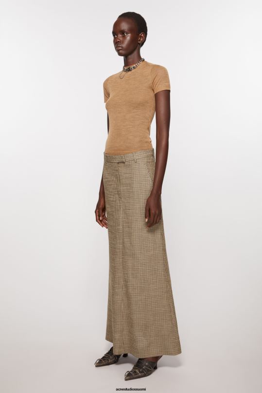 Acne Studios vaatteet moni ruskea 0VF2B263 räätälöity hame