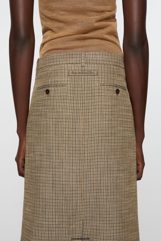 Acne Studios vaatteet moni ruskea 0VF2B263 räätälöity hame