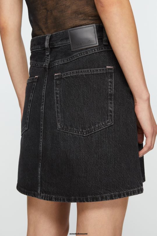 Acne Studios vaatteet musta 0VF2B253 farkkuhame
