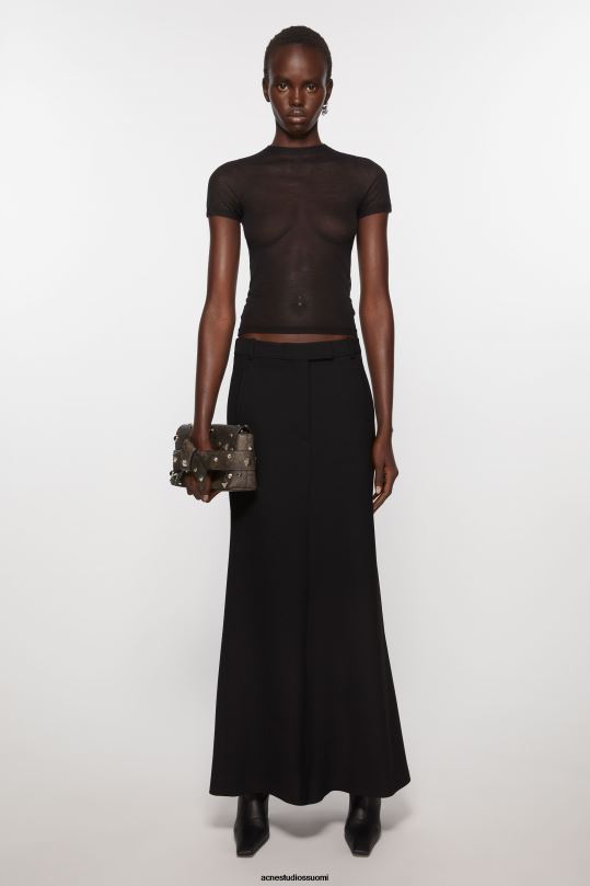 Acne Studios vaatteet musta 0VF2B265 räätälöity hame