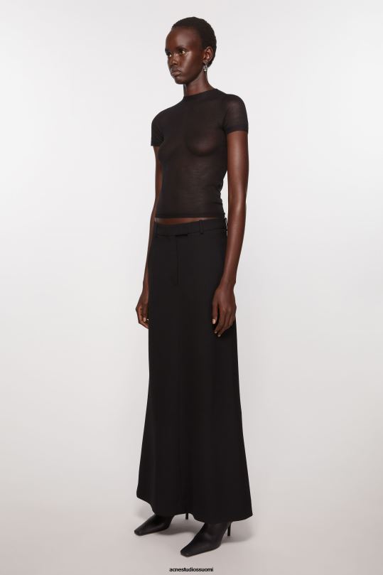 Acne Studios vaatteet musta 0VF2B265 räätälöity hame