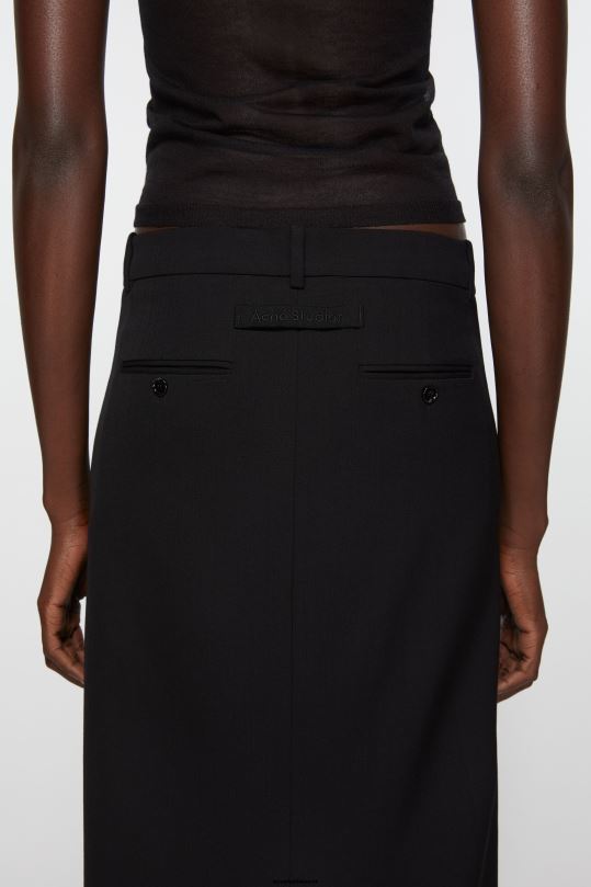 Acne Studios vaatteet musta 0VF2B265 räätälöity hame