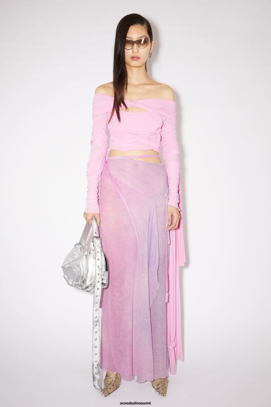 Acne Studios vaatteet orkidea violetti 0VF2B350 käärehame kiitoradaesitys