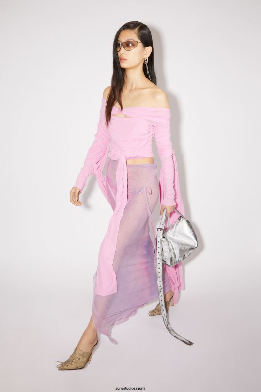 Acne Studios vaatteet orkidea violetti 0VF2B350 käärehame kiitoradaesitys